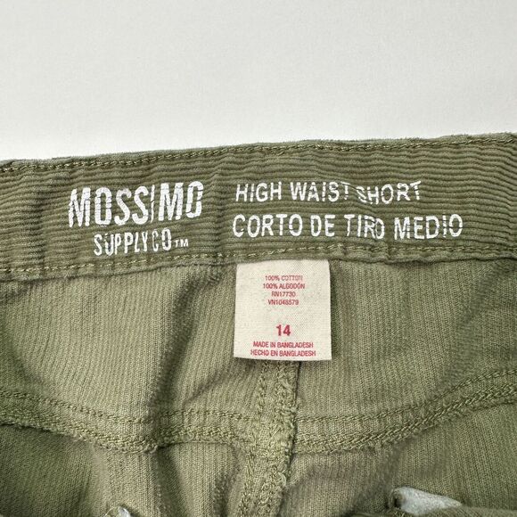 Mossimo Womens High Waist Corduroy Shorts Olive Size‎ 14 - Picture 6 of 7